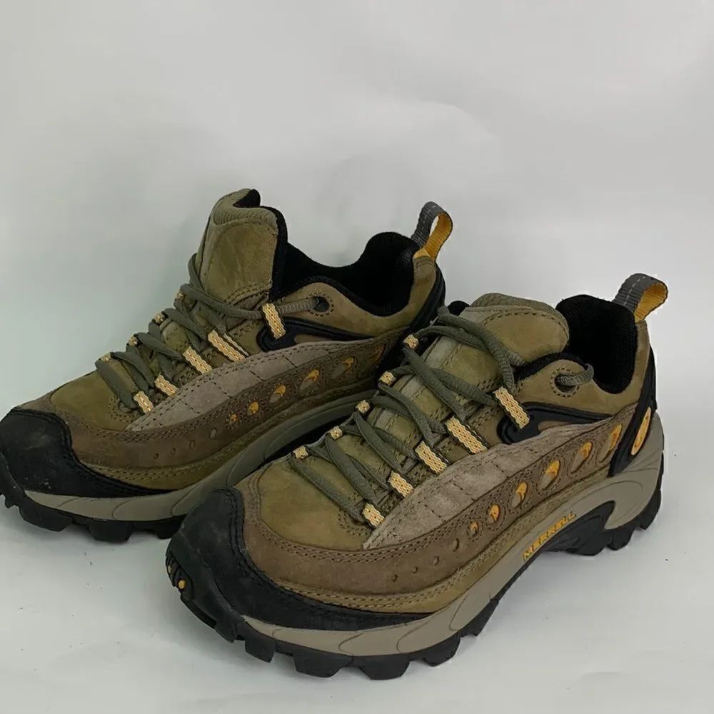 Merrell Pulse Sage Green/yellow Hiking Sneakers
